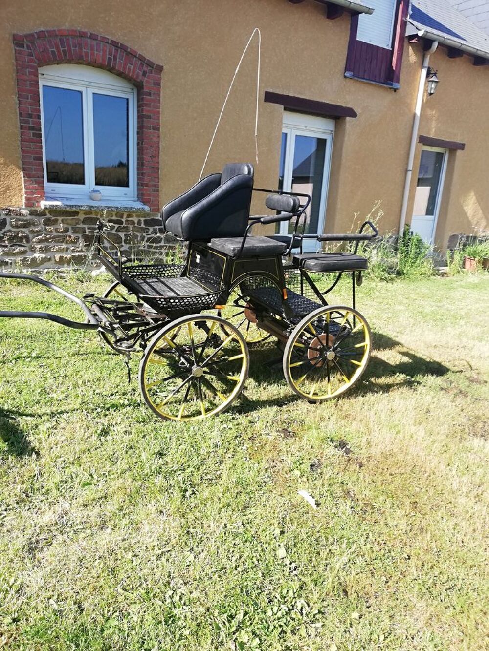   voiture d'attelage marathon 4 roues 