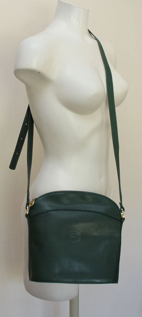 Sac cuir vert bandoulière LONGCHAMP 100 Issy-les-Moulineaux (92)