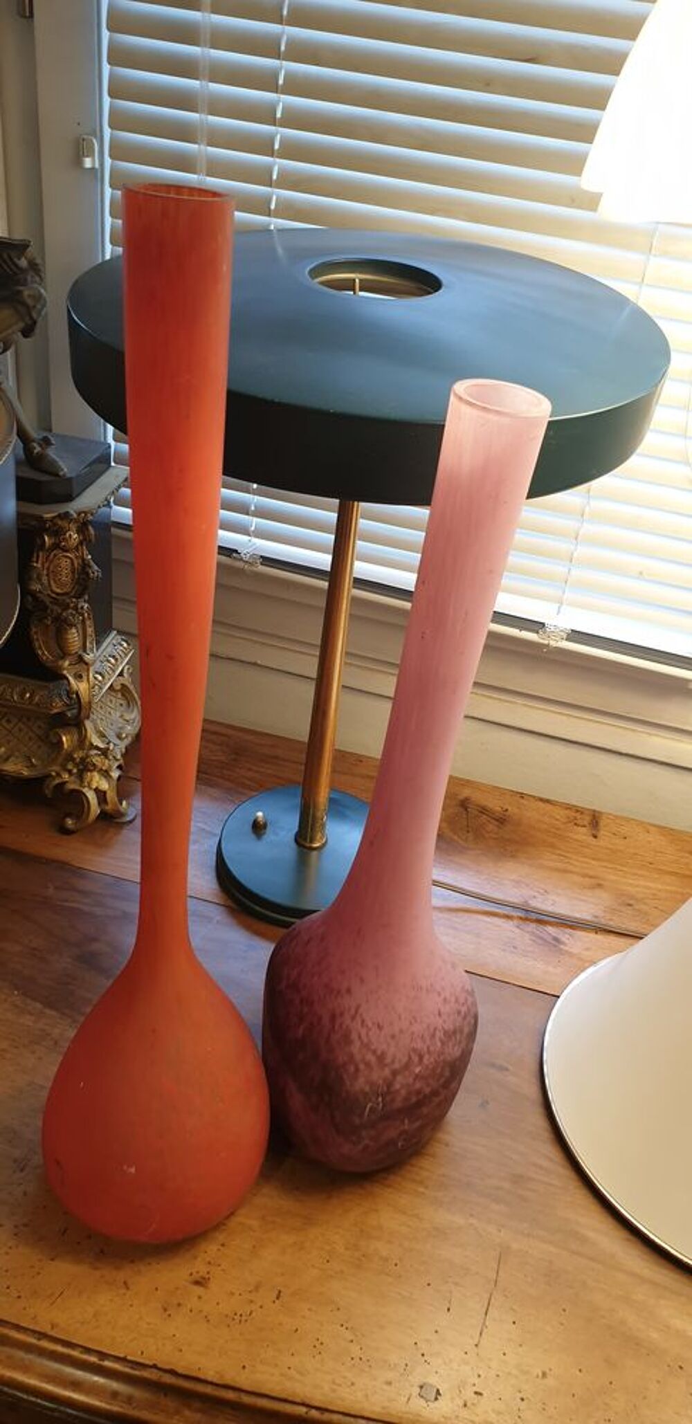 Vase soliflore pate de verre multi couche Décoration