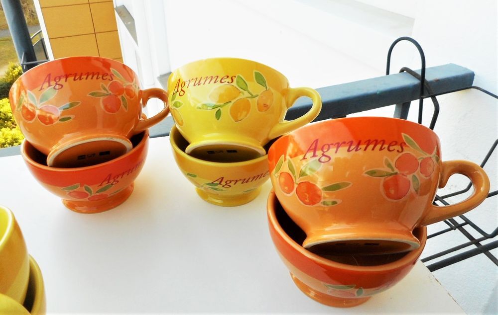 ensemble de 12 belles coupes &agrave; fruits OU 6 + 6 avec poign&eacute;es Cuisine