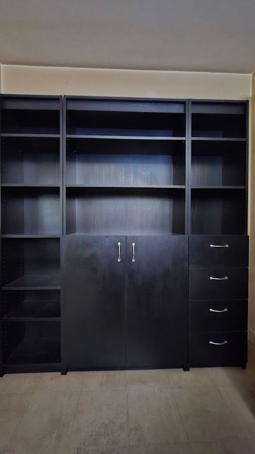 ensemble de meubles de bureau Noir Meubles