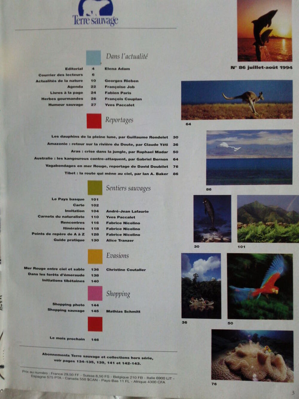 Terre sauvage N&deg;86 Sp&eacute;cial Pays Basque Livres et BD