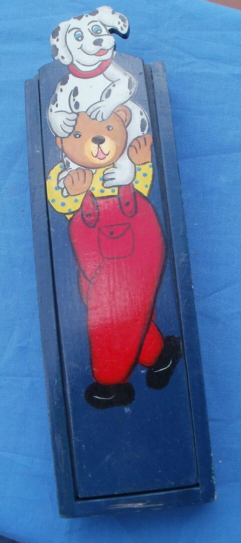 Plumier en bois, boite à crayon, décor enfantin 3 Montauban (82)