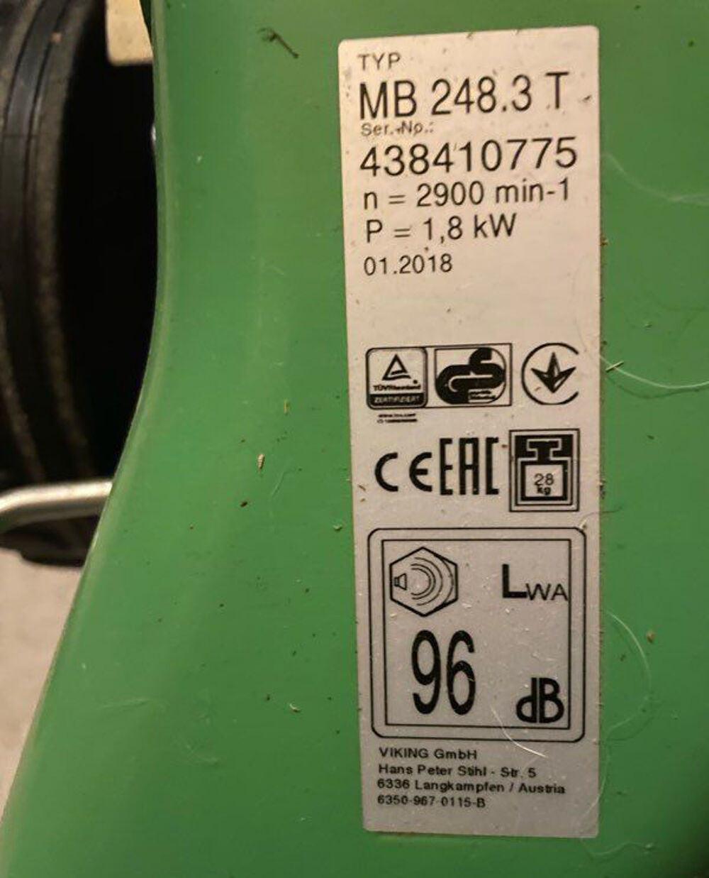 tondeuse thermique Jardin