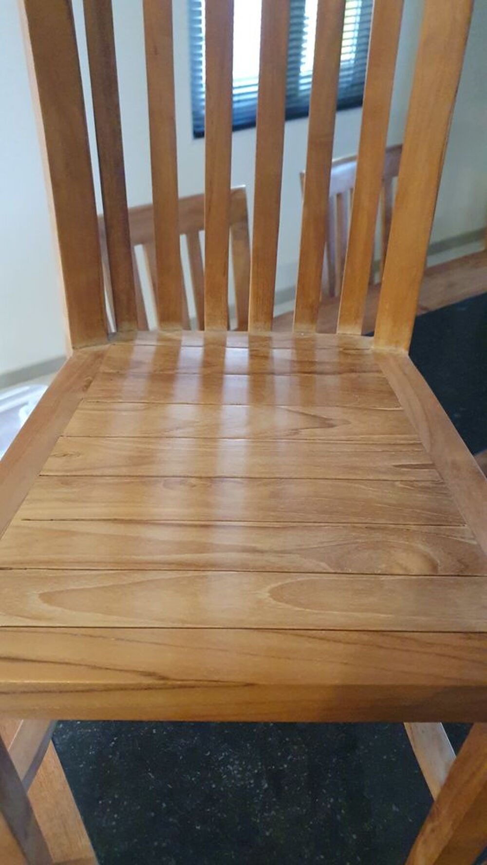 Lot de 4 chaises BRIGHTON en teck massif Meubles