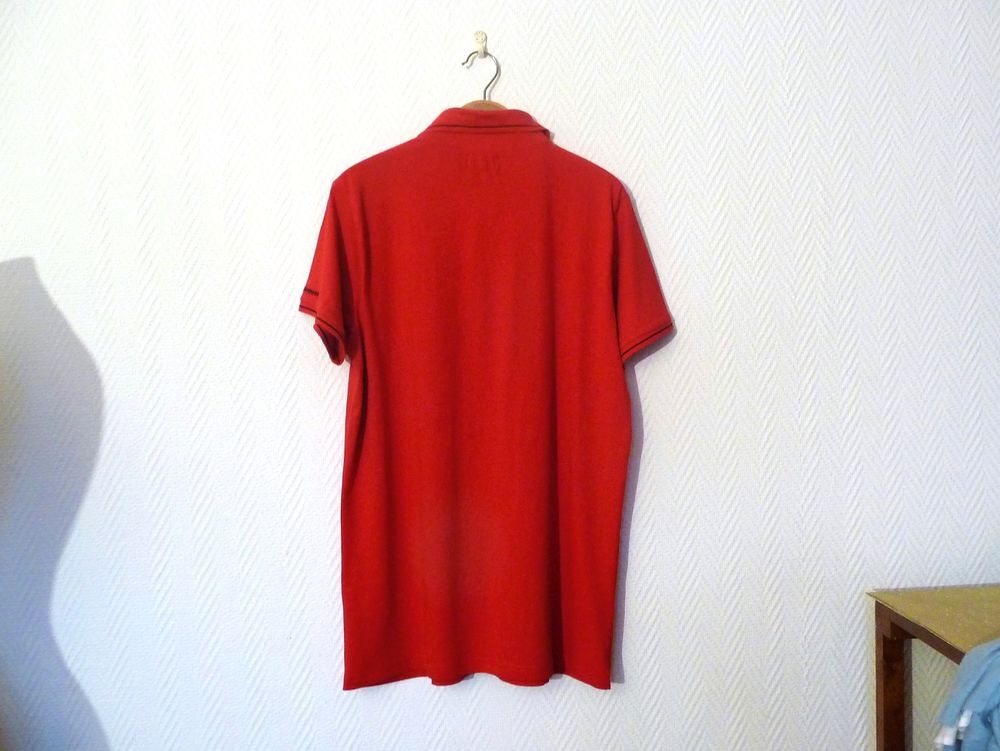 Polo/ Tee Shirt en 100% Coton Rouge- Jean Louis Scherrer Vêtements