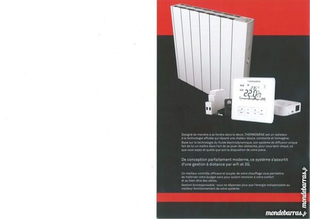 Radiateur &eacute;lectrique THERMOGENE Electroménager