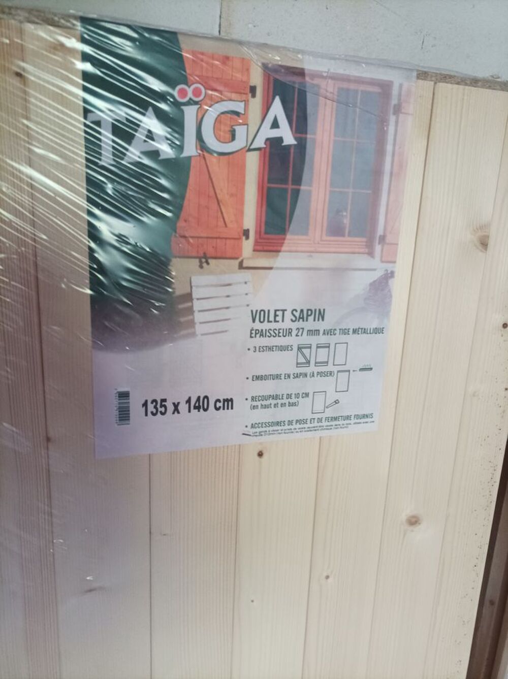 6 Volets neufs sous emballage TAIGA Bricolage