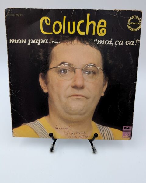 Vinyle 45 tours Coluche : Mon Papa � R�sister?  Moi, �a va ! 2 Vulbens (74)