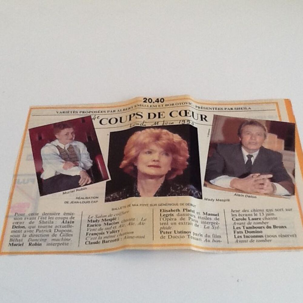 DVD SHEILA pr&eacute;sentatrice des &eacute;missions t&eacute;l&eacute; &quot;COUPS DE COEUR&quot; DVD et blu-ray