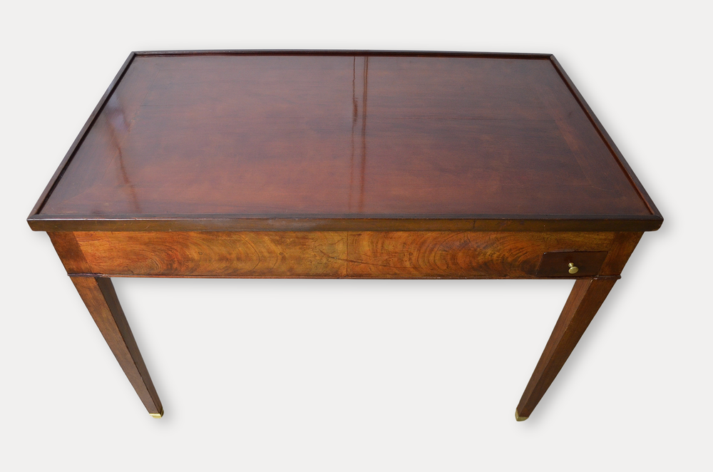 Table &agrave; jeux tric-trac en acajou style Louis XVI Meubles