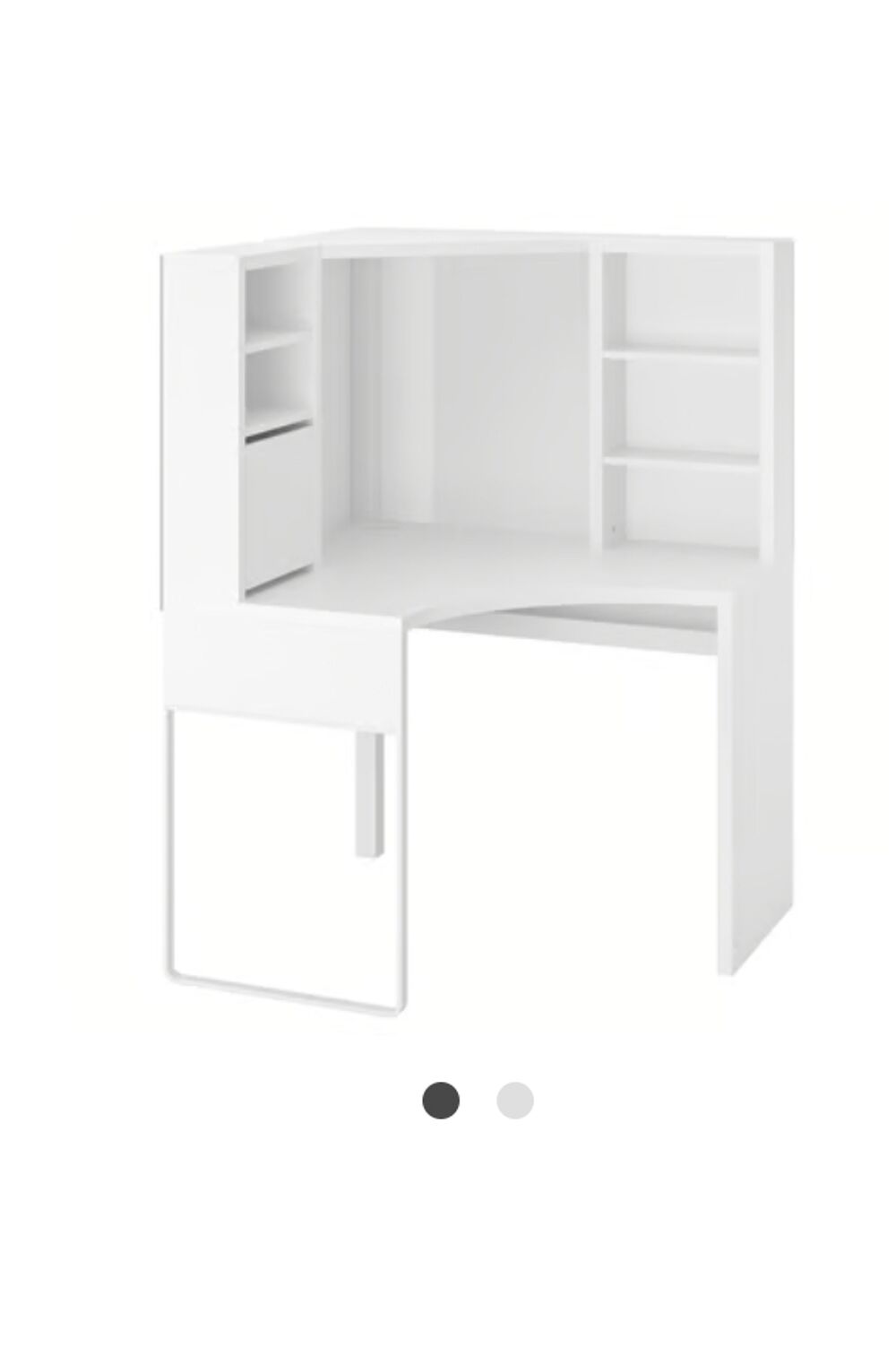 Bureau Blanc Multifonctionnel avec Rangement Meubles