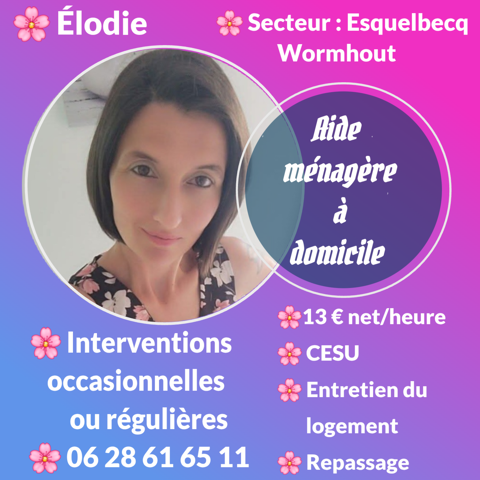 Aide m&eacute;nag&egrave;re &agrave; domicile 0 59470 Esquelbecq