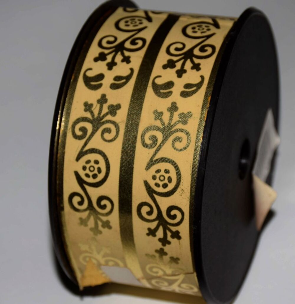 Ruban imprim&eacute; Cadeau Noel Fetes 50 m/m x 40 m neuf. D�coration