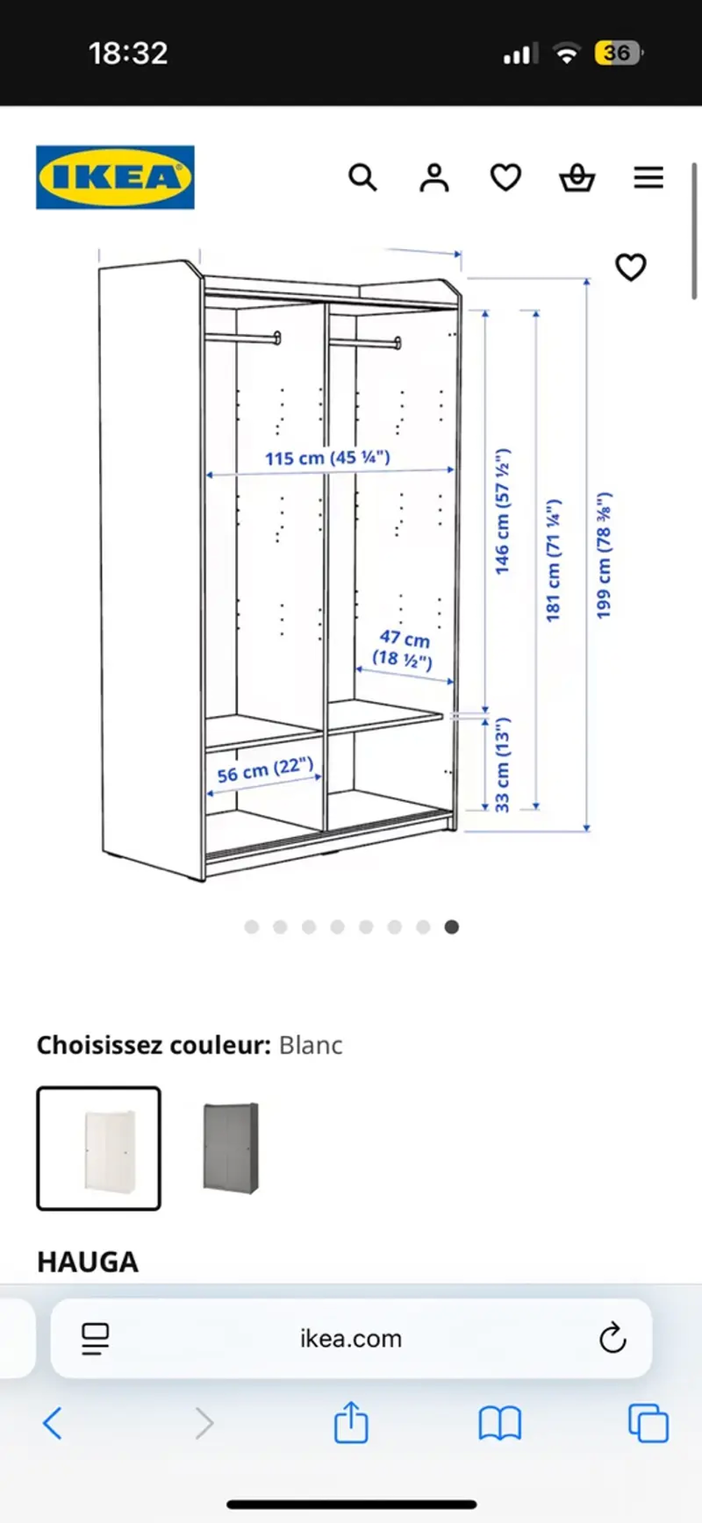 Armoire / Placard 2 portes Meubles