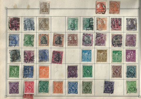 Timbre, 94 timbres d'allemagne , 2 pages 72 Tours (37)