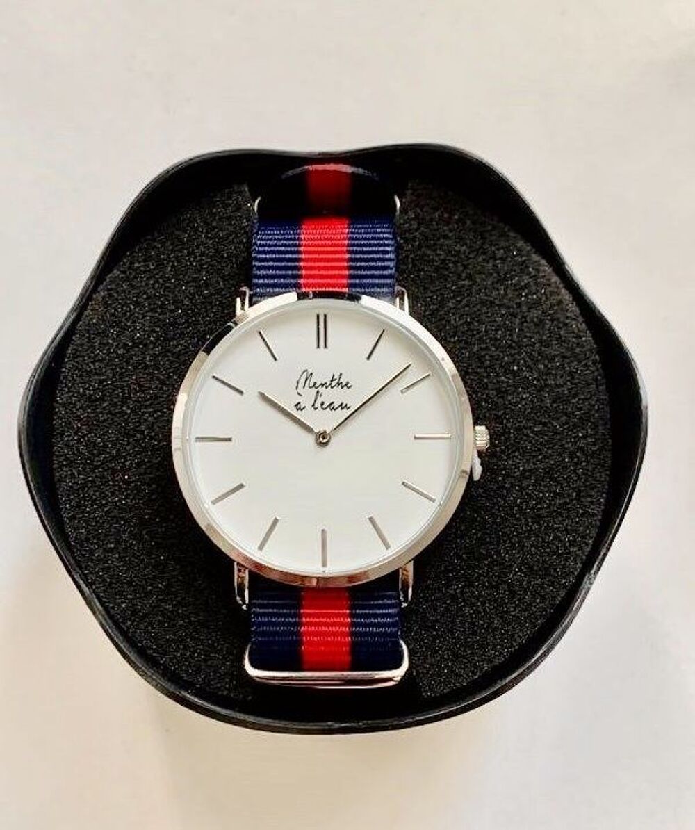 Montre Menthe &agrave; l'Eau - La R&eacute;sistante bleu/rouge
Bijoux et montres