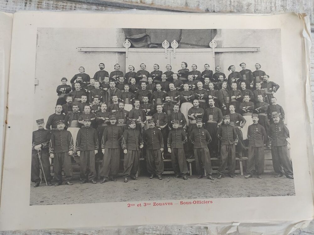 Album Photos Militaires 2&egrave;me et 3&egrave;me Zouaves Sathonay 1903 