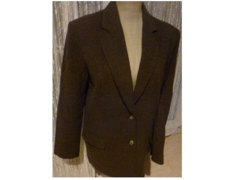 VESTE  laine marron - VESTE cuir - 40 - zoe 5 Martigues (13)