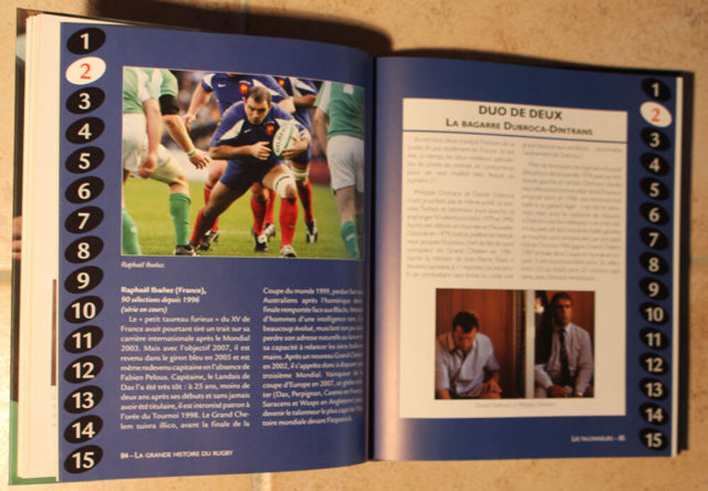 " LA GRANDE HISTOIRE DU RUGBY " Livres et BD