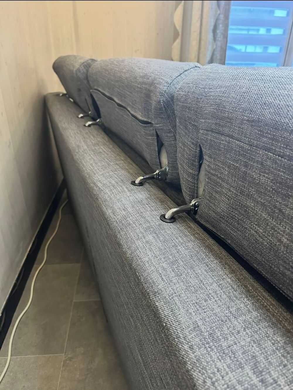 Canap&eacute; gris poltron et sofa Meubles