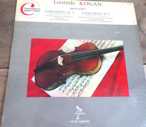 Leonide Kogan Mozart concerto 3 et 5 disque vinyle 33 tours 10 Laval (53)