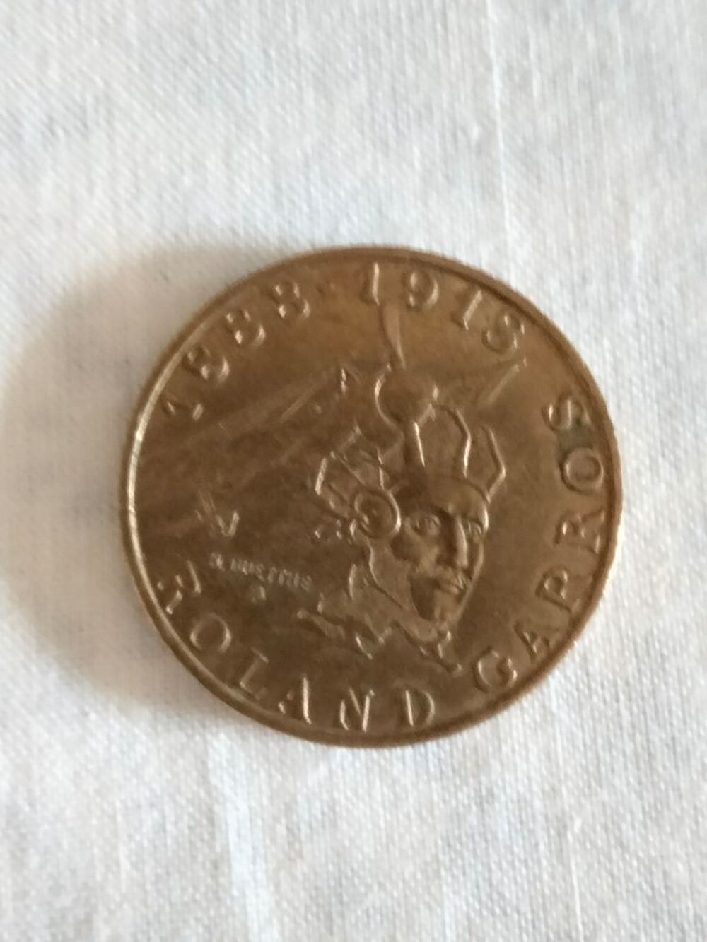 Pi&egrave;ce de 10 francs roland garros. 