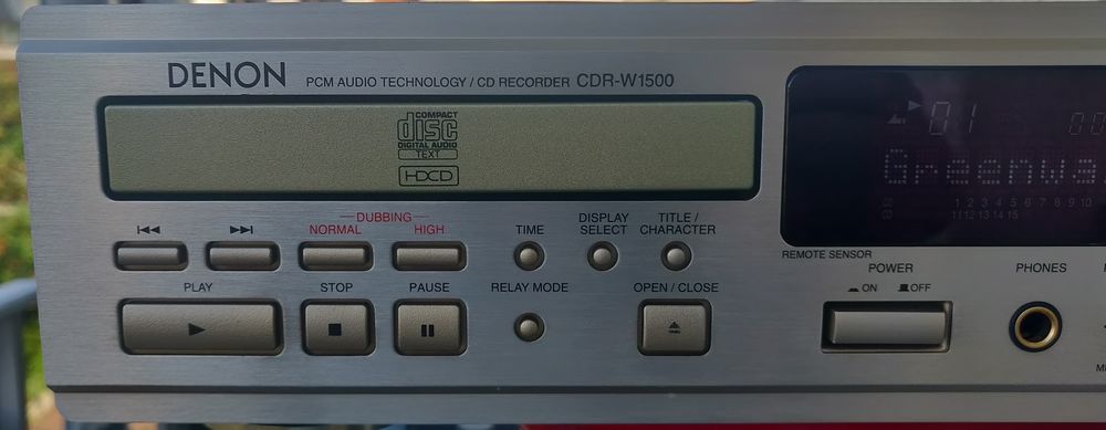 DENON PCM AUDIO TECHNOLOGY/ CD RECORDER CDR-W1500 Audio et hifi