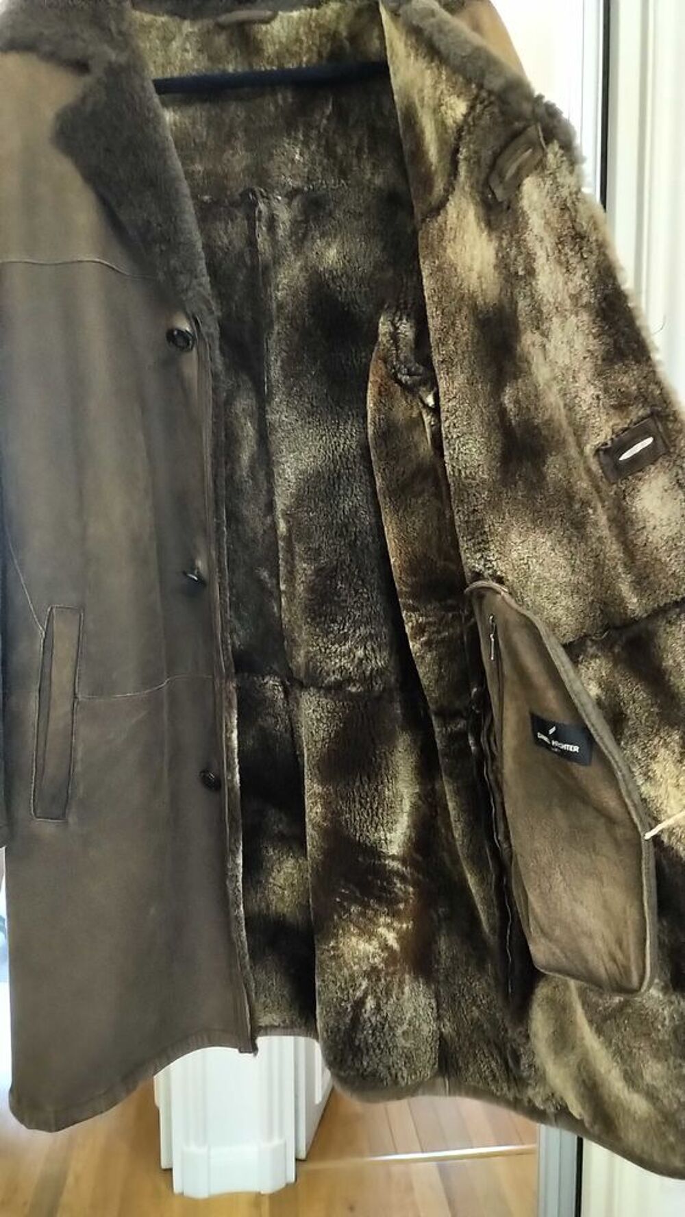 manteau+peau+laine Vêtements