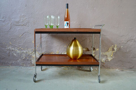 Chariot table roulante scandinave vintage signe bar 420 Wintzenheim (68)