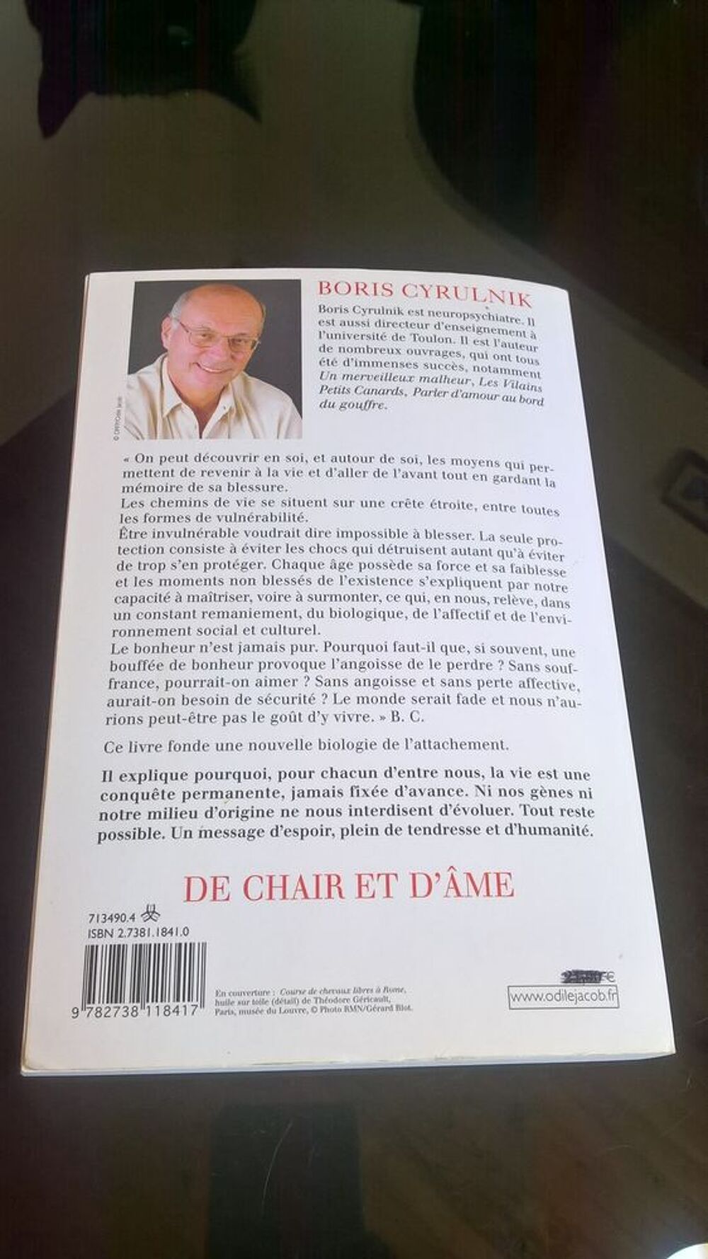 De Chair Et D'&acirc;me Boris Cyrulnik Livres et BD