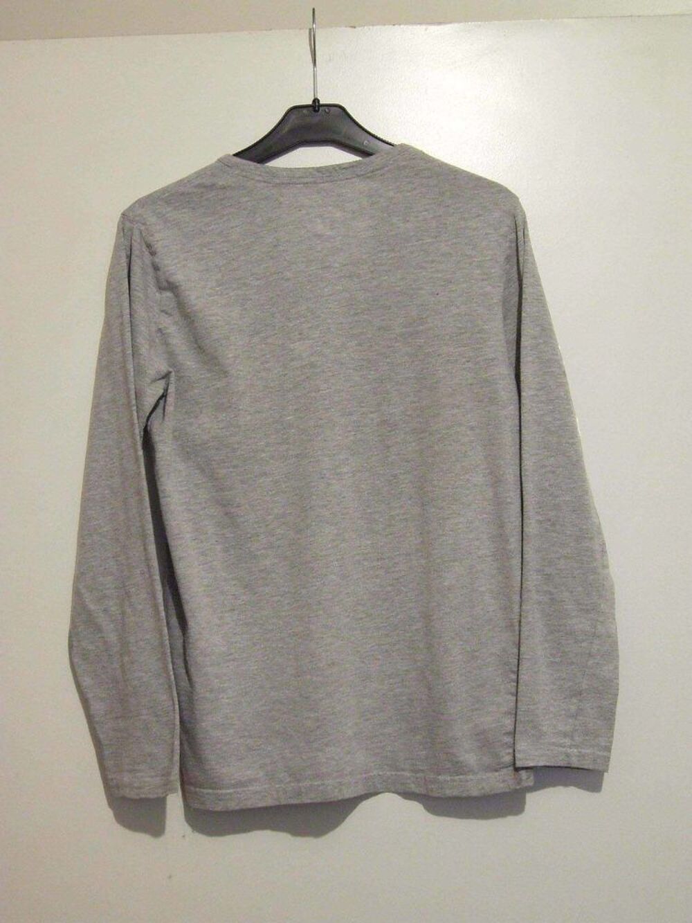 Tee-shirt manches longues, Gris clair, T. 14&nbsp;ans Vêtements enfants