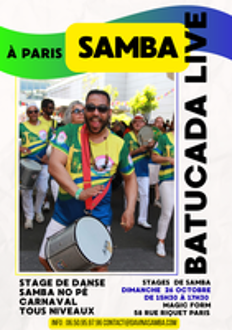   cours de batucada musique percussions br�siliennes samba 