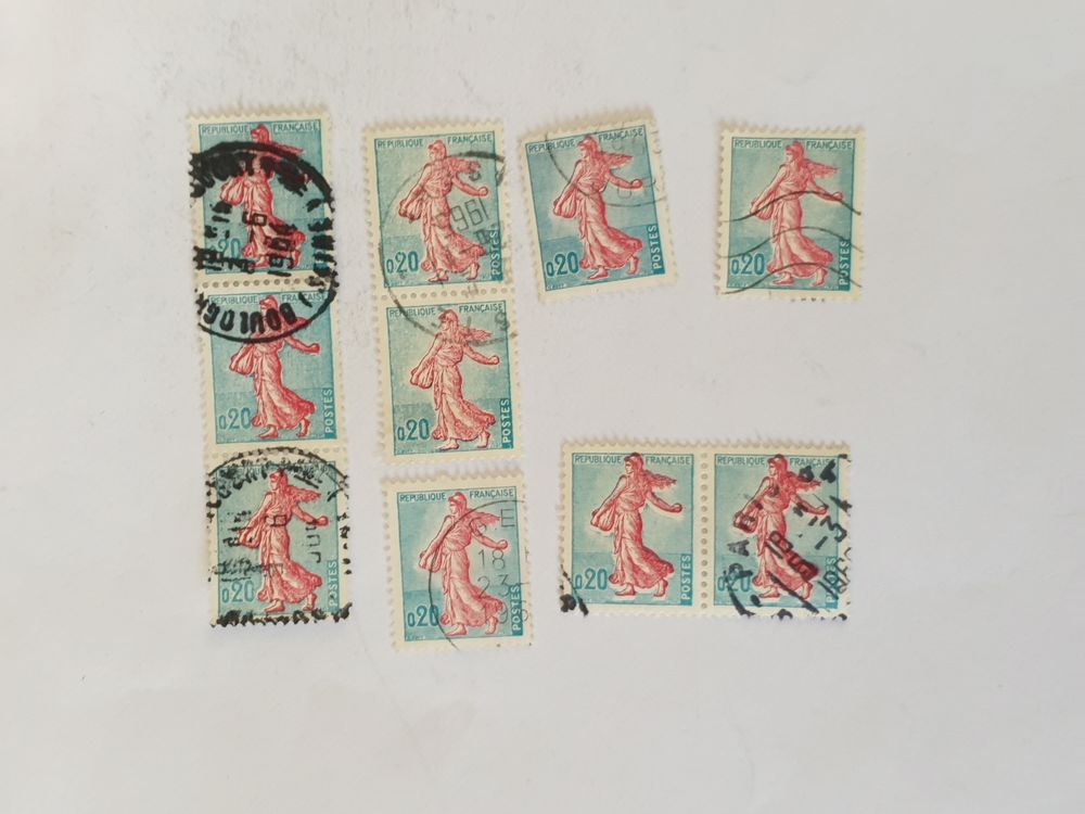 Timbre france La semeuse de Piel 0.20 f 1960- lot 0.30 euro 