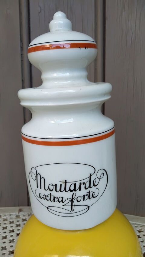 Pot  moutarde extra forte en porcelaine d'Auteuil neuf 15 Roquefort-les-Pins (06)