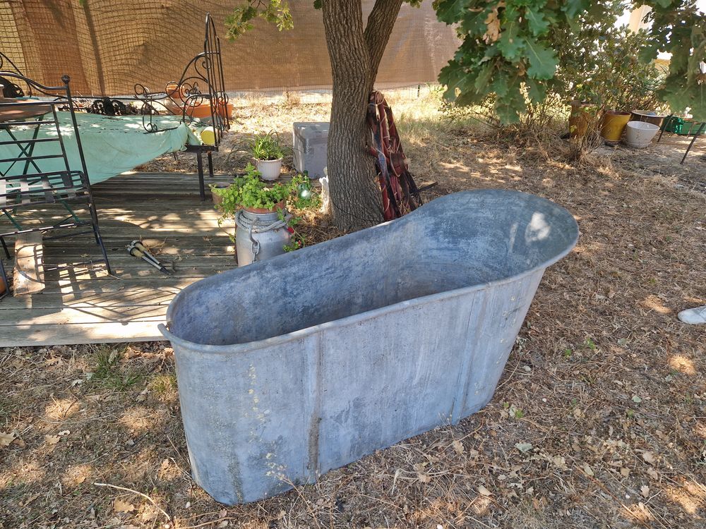 Baignoire zinc Jardin