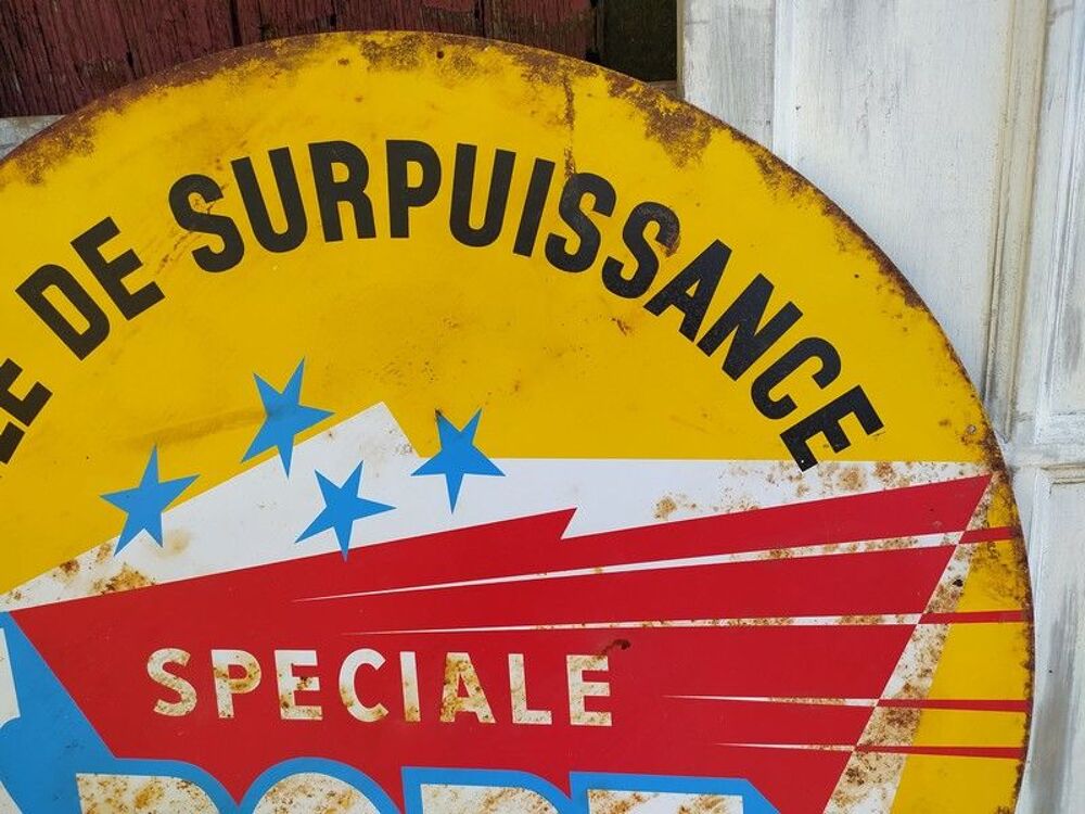 Plaque T&ocirc;le Publicitaire Huile Renault Sp&eacute;cial Sport 