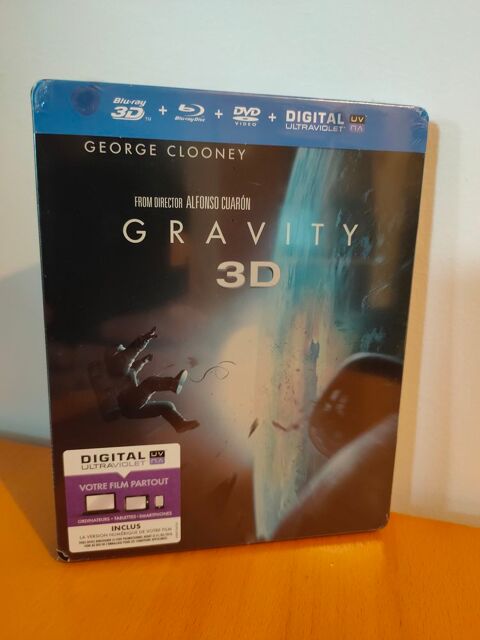 BLU-RAY STEELBOOK GRAVITY 3D + 2D / PISTE SON ATMOS **RARE** 50 Magny-les-Hameaux (78)