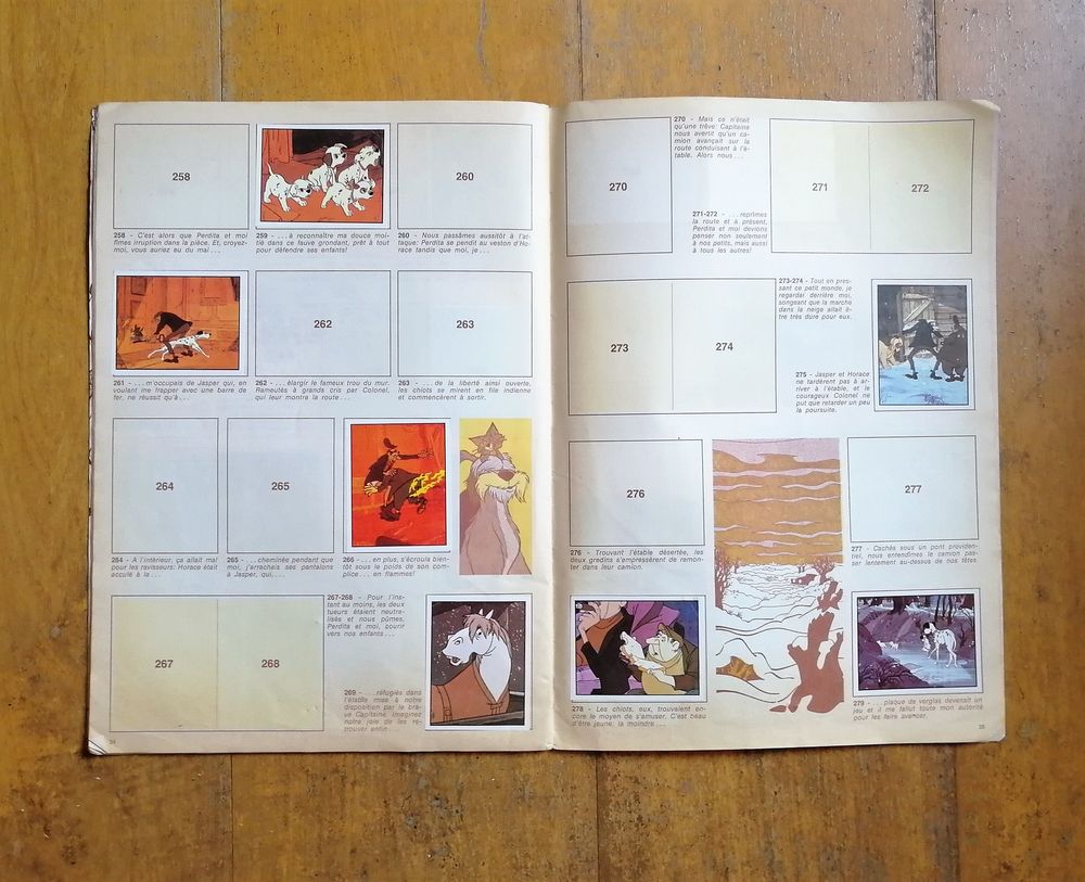 Album Les 101 dalmatiens Panini vintage 