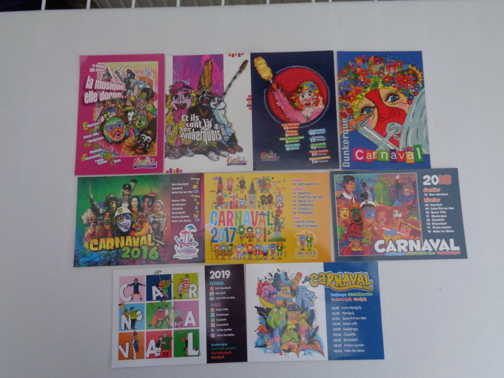 CARTES POSTALES CARNAVAL DE DUNKERQUE 