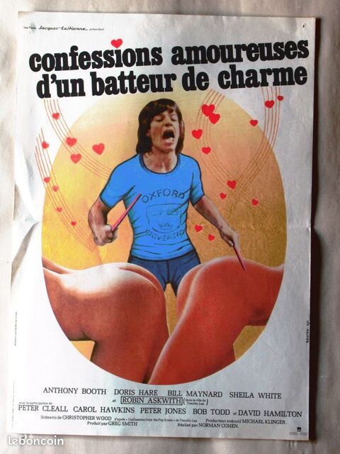 Affiche cin�ma CONFESSIONS AMOUREUSES D'UN BATTEUR DE CHARME 25 Curtafond (01)