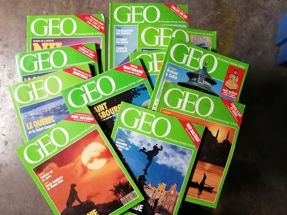 magazines G&eacute;o Livres et BD