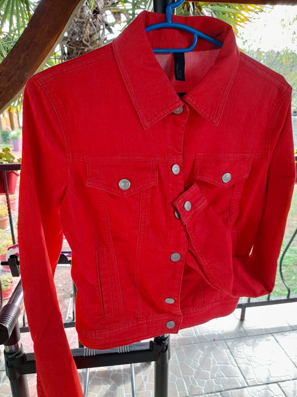 Veste Benetton-Jean M/L rouge Vêtements