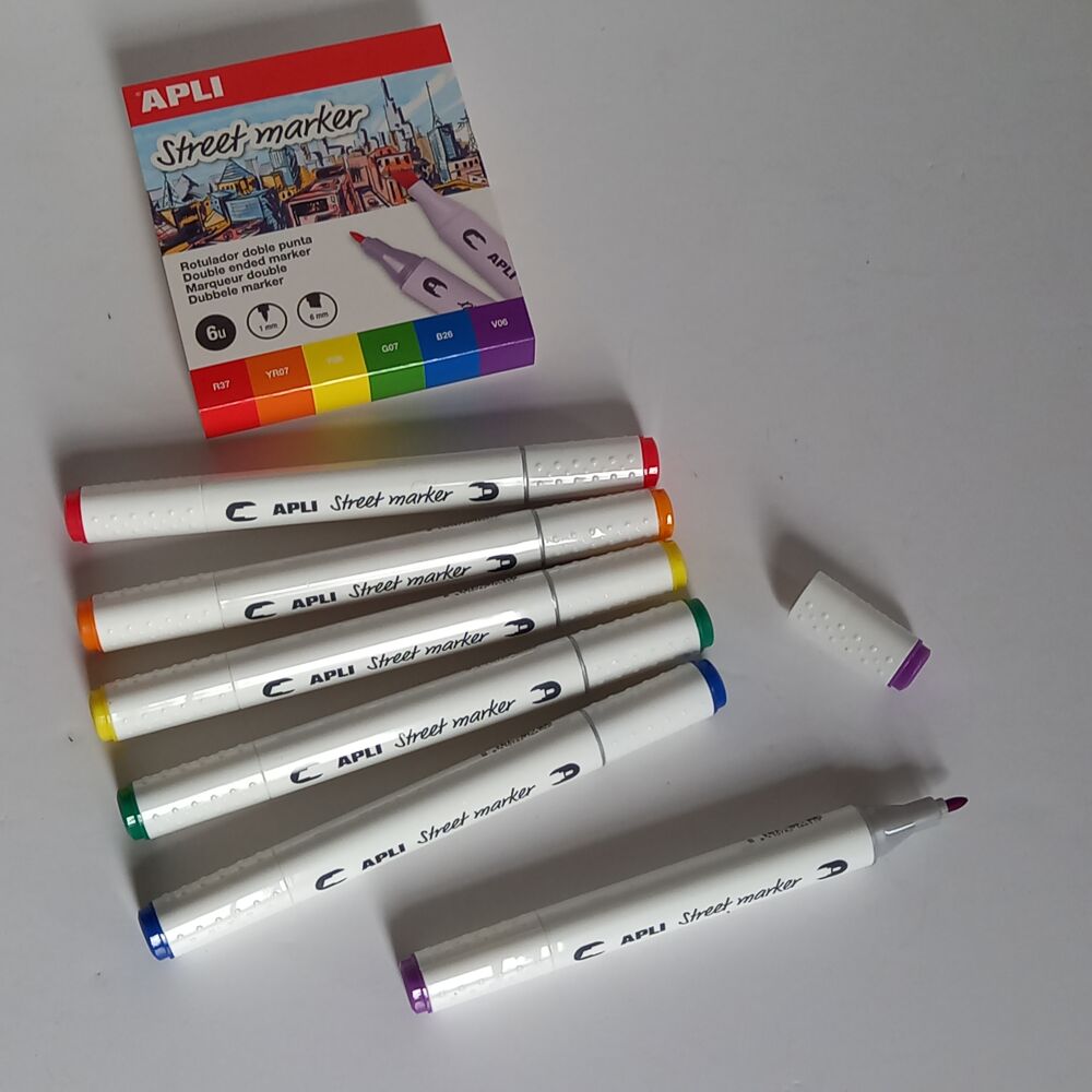Feutres &agrave; double pointes avec encre &agrave; base d'alcool, lot de Bricolage