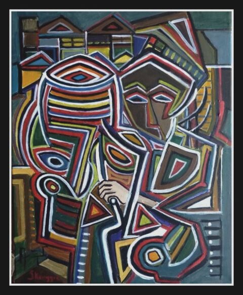 Tableau abstrait skenggie 198 Raismes (59)