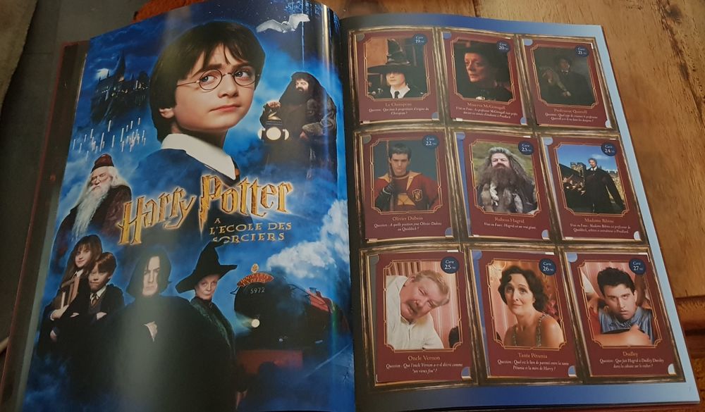 Album de jeu Harry Potter Auchan 2021 Complet 