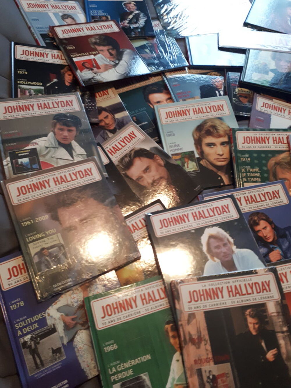 Collection complete 50 ans de carri&egrave;re de Johnny Hallyday CD et vinyles