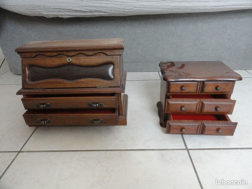 Coffrets &agrave; bijoux vintage/anciens Meubles