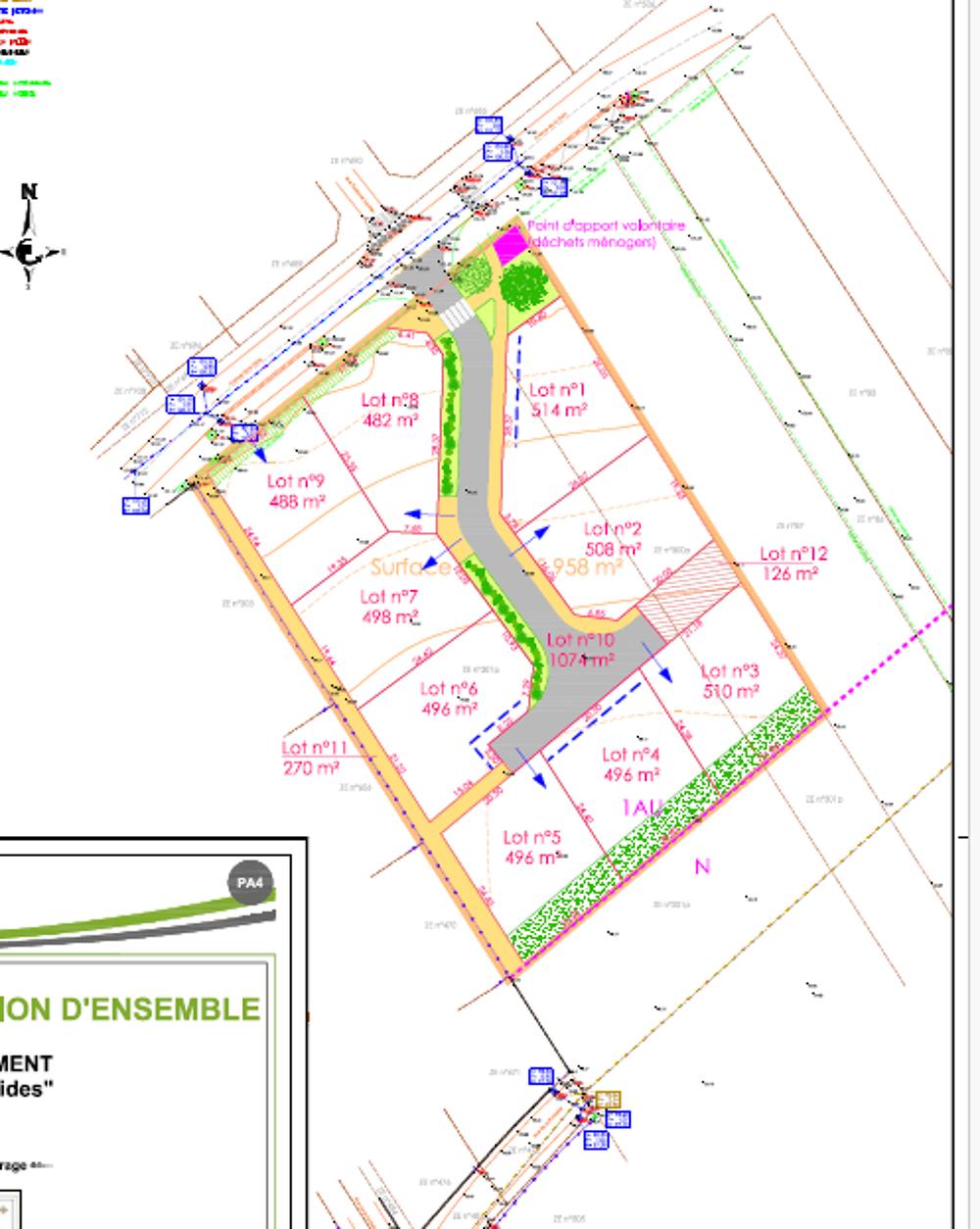 Vente Terrain Terrains constructibles et viabilisés à Saint Lyé Saint-lyé