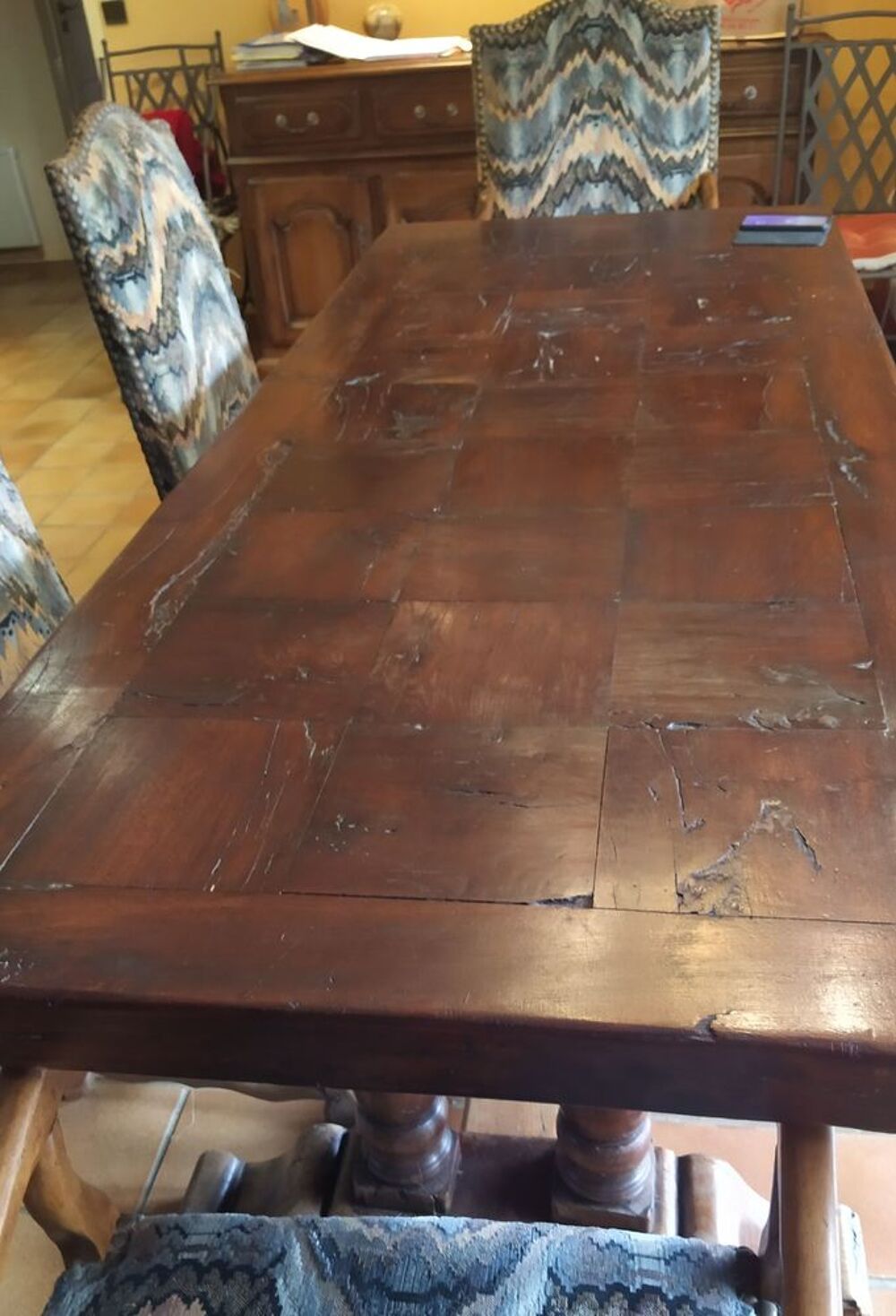 table monast&egrave;re ch&ecirc;ne XVII Meubles